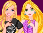 Play Free Barbie And Rapunzel Love Contest