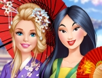 Play Free Barbie Visits Mulan