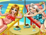 Play Free Elsa And Anna Beach Selfie