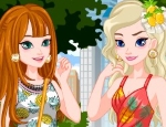 Play Free Elsa And Anna Summer Matching Outfits