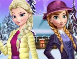 Play Free  Elsa And Anna Winter Outfit