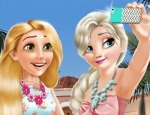 Play Free Elsa And Rapunzel Selfie Time