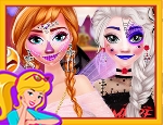 Play Free Frozen Sisters Halloween Party