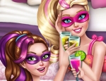 Play Free Super Barbie Pyjama Party