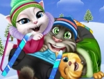 Play Free Talking Tom Mountain Skiing Resort